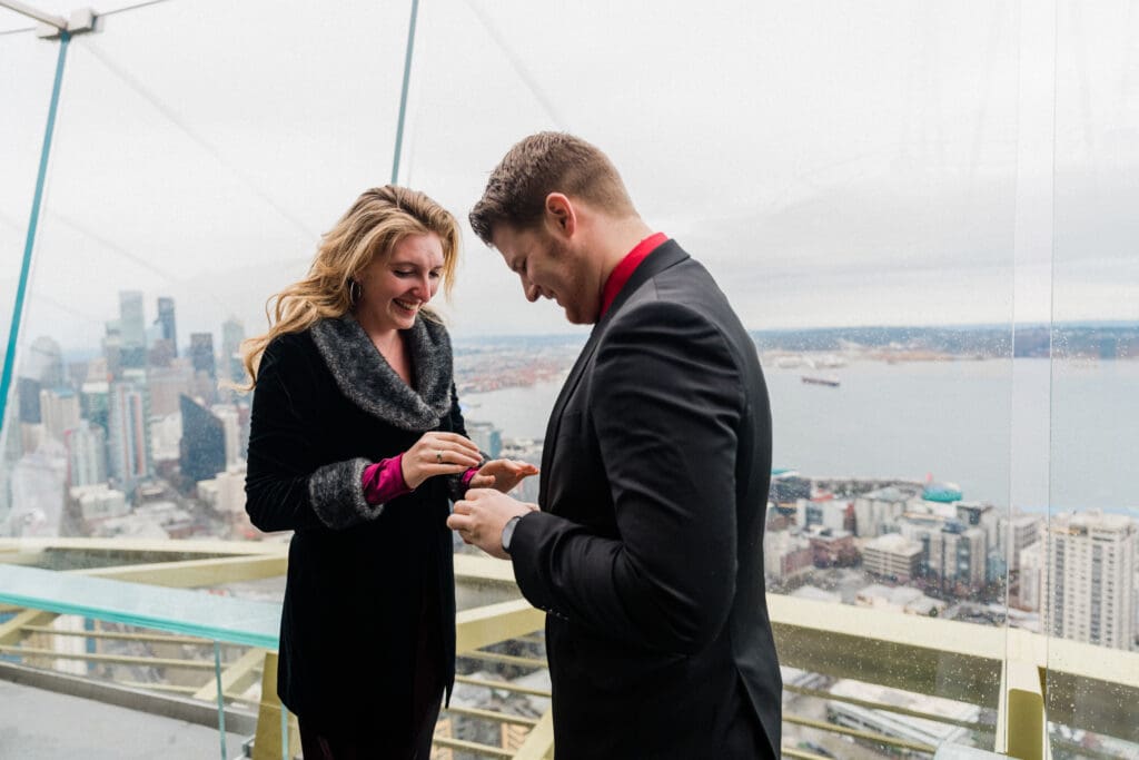 Space Needle Engagement // Nicholas + Kylee -