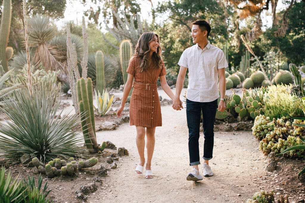 Stanford Cactus Garden Engagement // Yuri + Lincoln -