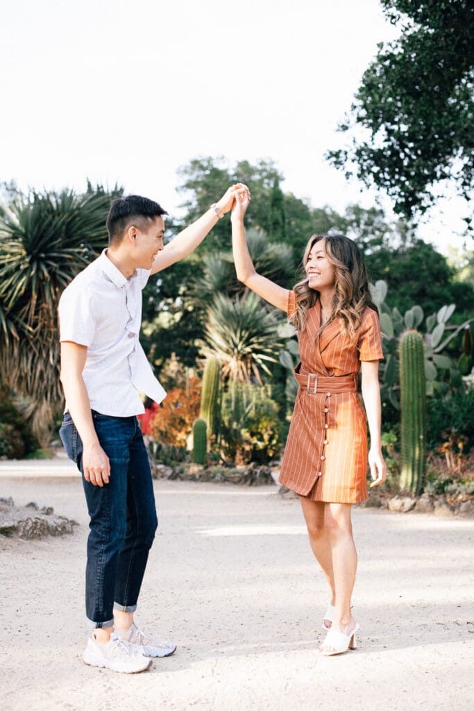 Stanford Cactus Garden Engagement // Yuri + Lincoln -