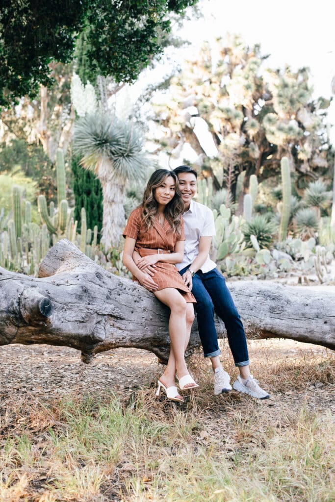 Stanford Cactus Garden Engagement // Yuri + Lincoln -