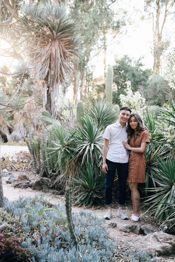 Stanford Cactus Garden Engagement // Yuri + Lincoln -