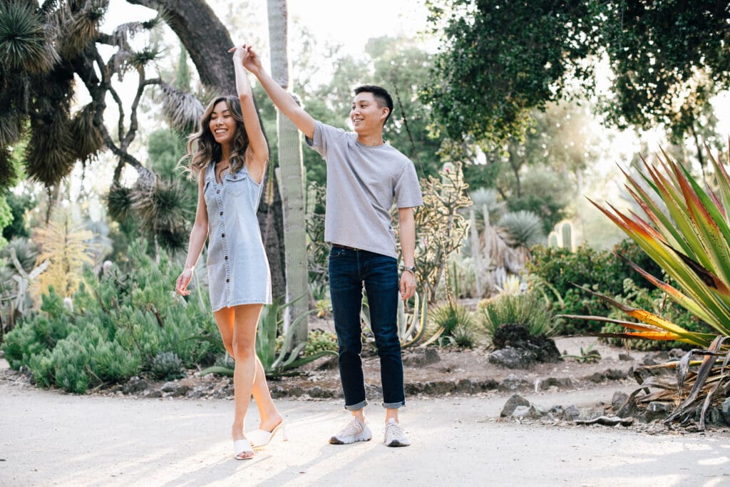 Stanford Cactus Garden Engagement // Yuri + Lincoln -