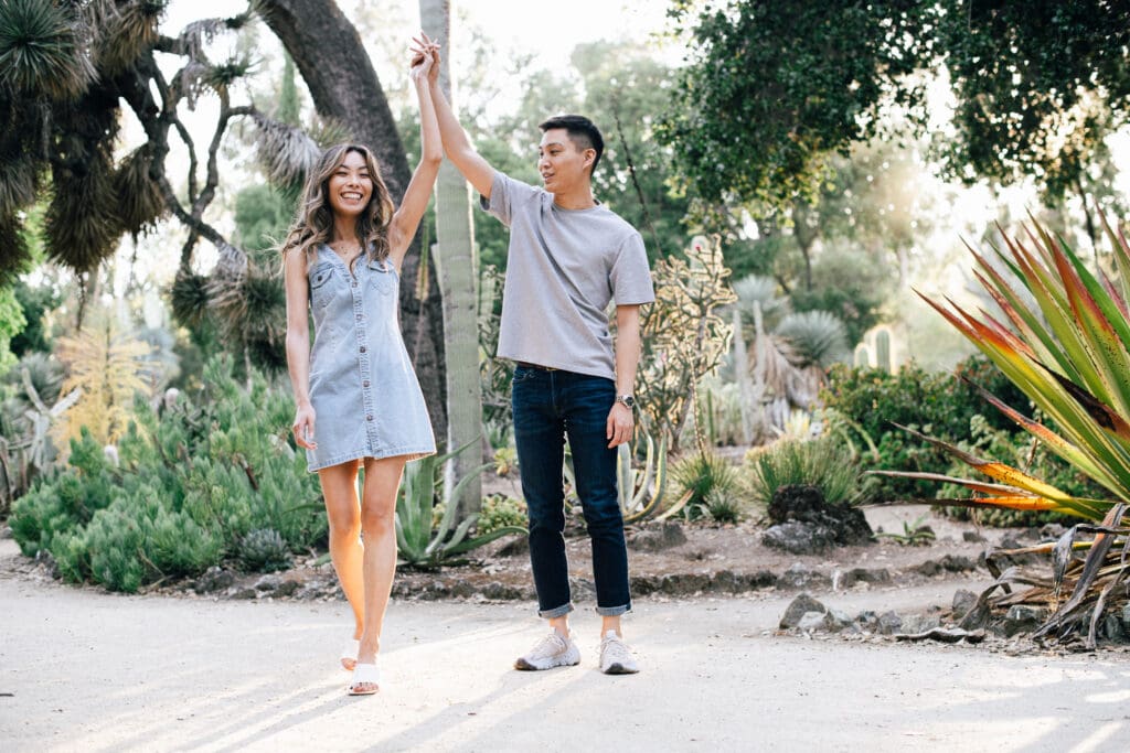 Stanford Cactus Garden Engagement // Yuri + Lincoln -