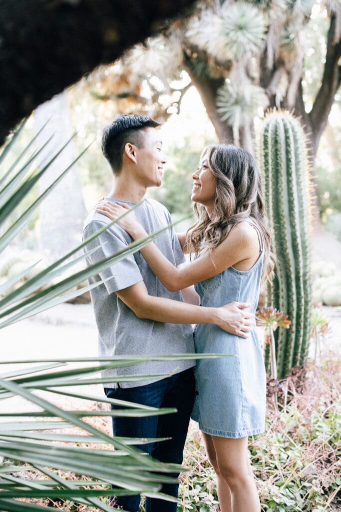Stanford Cactus Garden Engagement // Yuri + Lincoln -