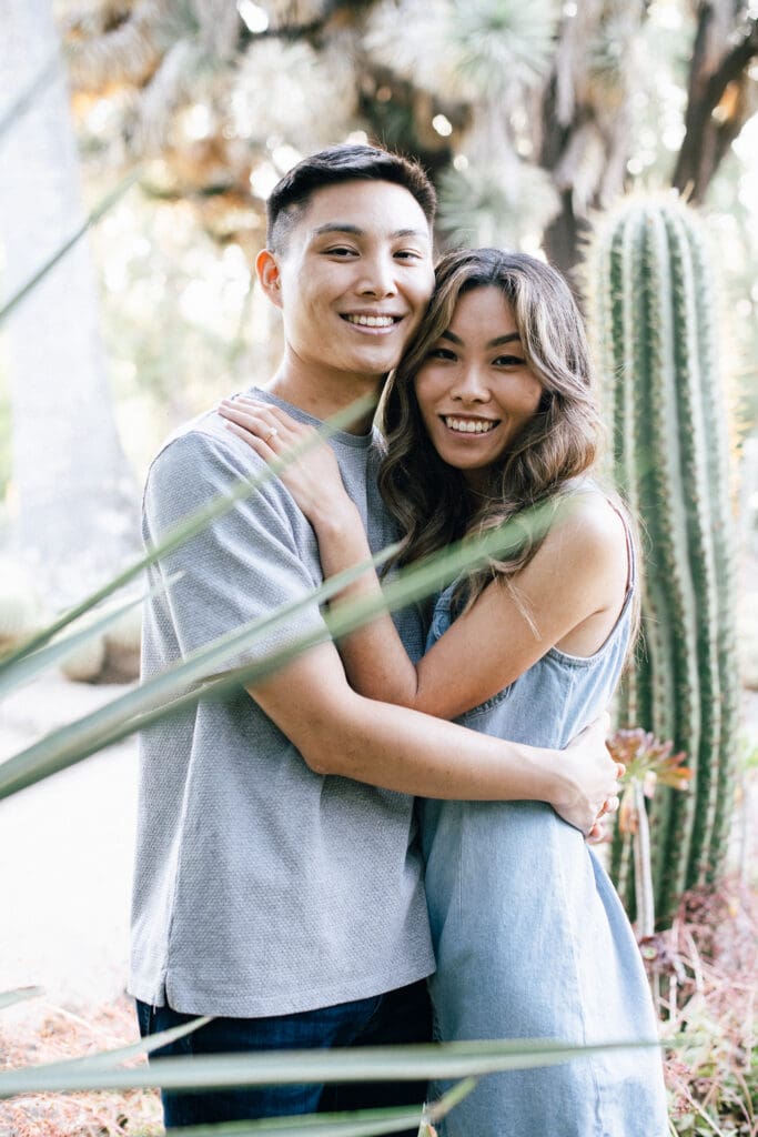 Stanford Cactus Garden Engagement // Yuri + Lincoln -