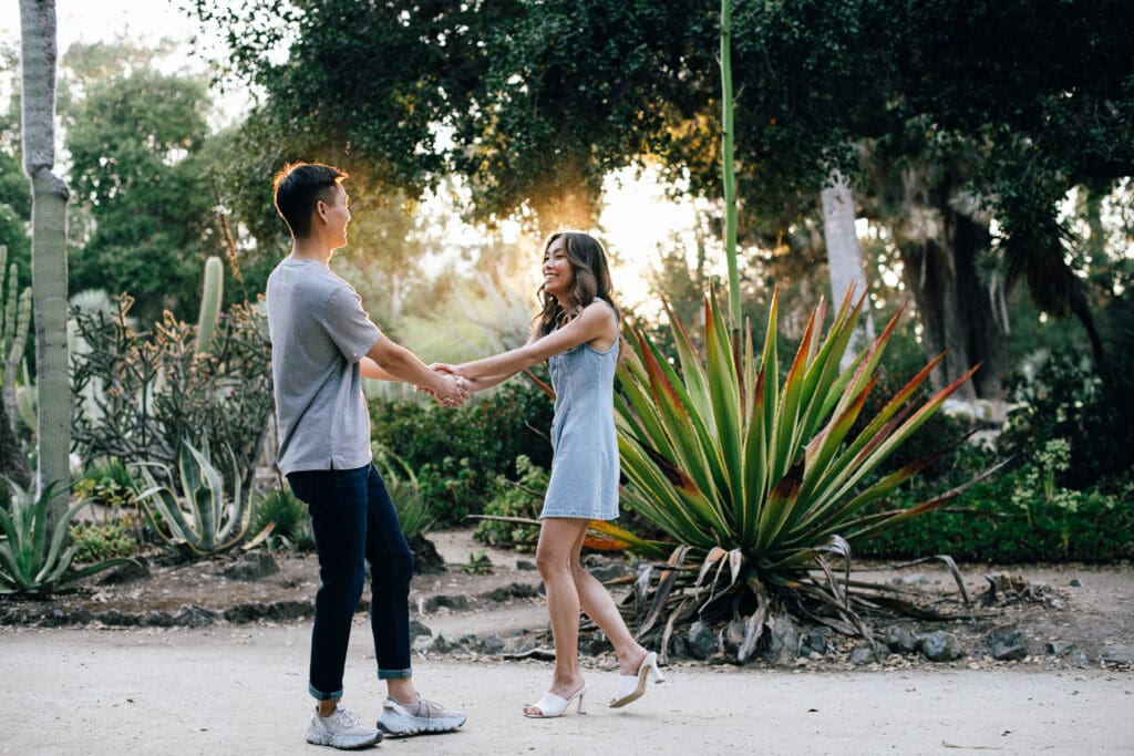 Stanford Cactus Garden Engagement // Yuri + Lincoln -