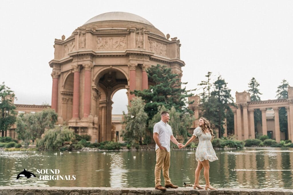 Palace of Fine Arts engagement photography by San Francisco Wedding Photography & Videography, one of the 24 Best Places for Engagement Photos in San Francisco
