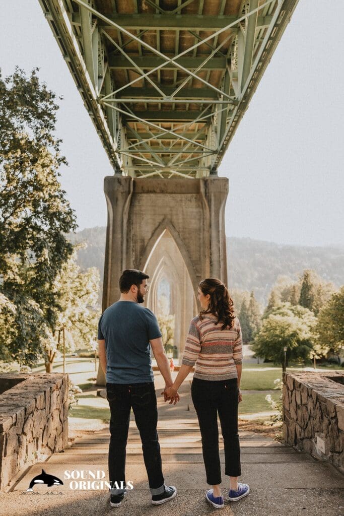 Cathedral Park Portland Engagement // Rebecca + Danny -