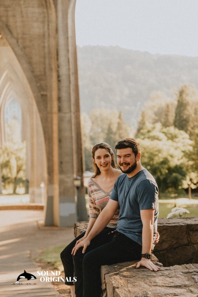 Cathedral Park Portland Engagement // Rebecca + Danny -