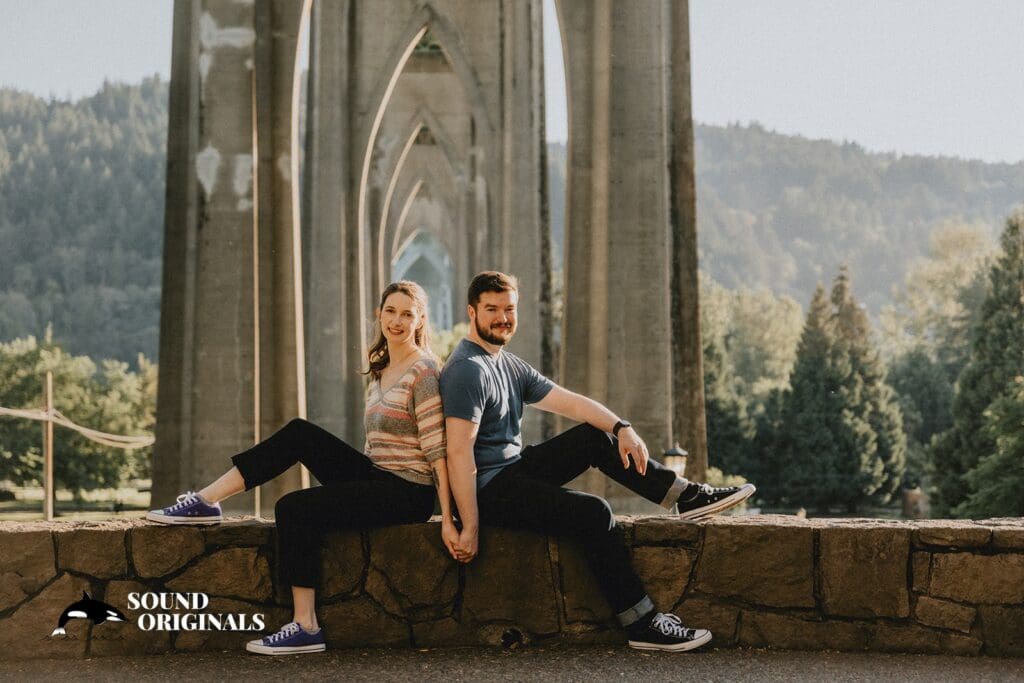 Cathedral Park Portland Engagement // Rebecca + Danny -