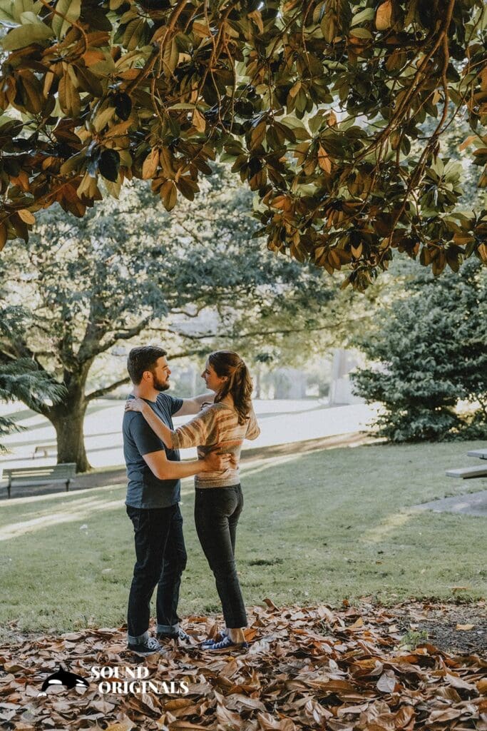 Cathedral Park Portland Engagement // Rebecca + Danny -