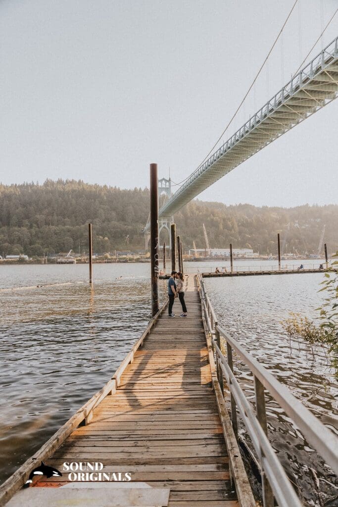 Cathedral Park Portland Engagement // Rebecca + Danny -