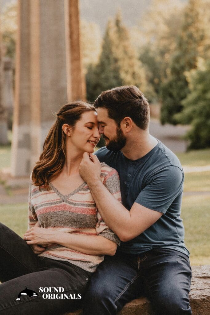 Cathedral Park Portland Engagement // Rebecca + Danny -