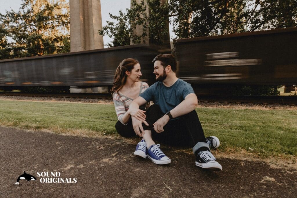 Cathedral Park Portland Engagement // Rebecca + Danny -