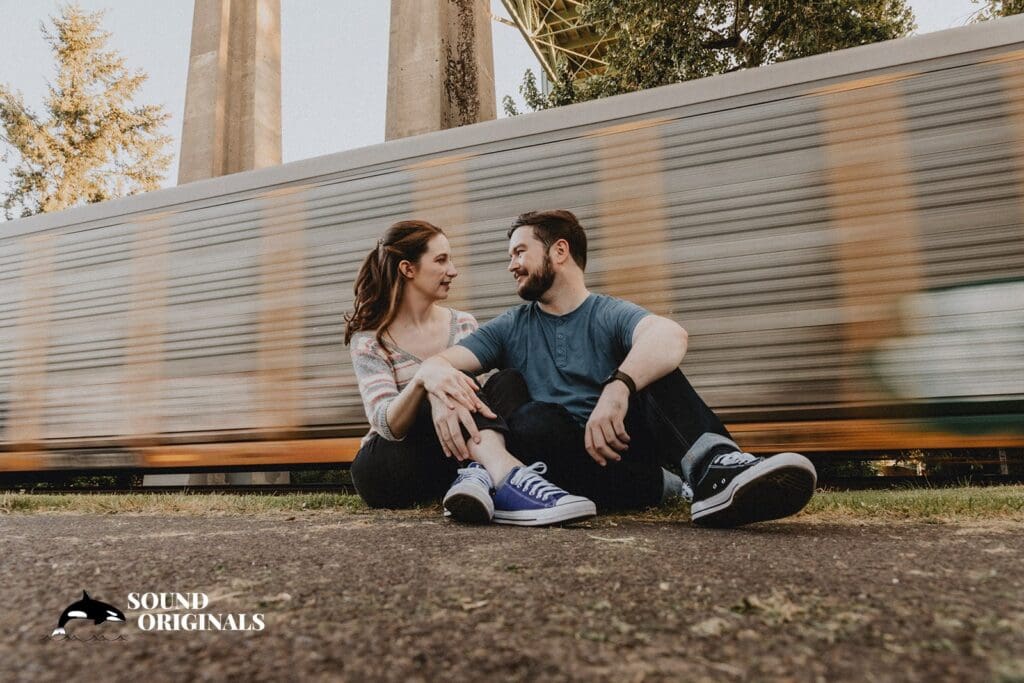 Cathedral Park Portland Engagement // Rebecca + Danny -