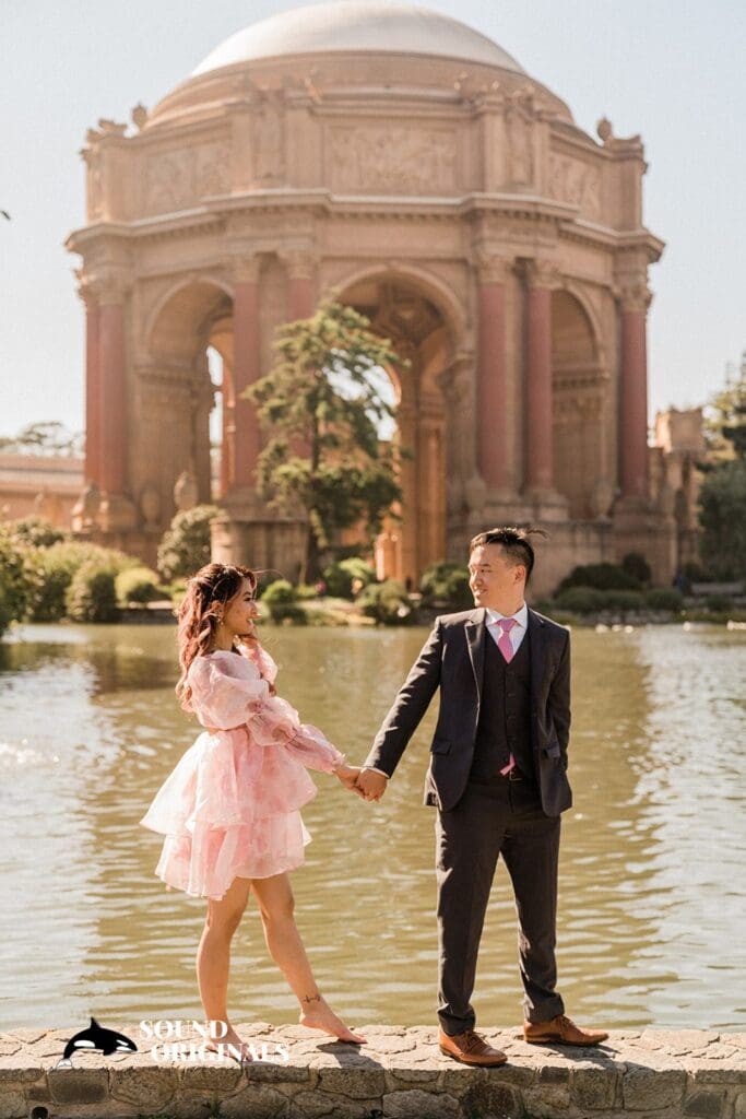 Palace of Fine Arts engagement photography by San Francisco Wedding Photography & Videography, one of the 24 Best Places for Engagement Photos in San Francisco