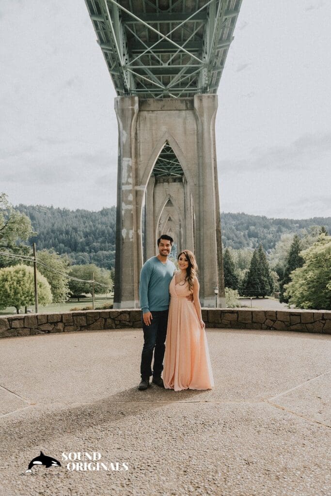 Cathedral Park Portland Engagement // Linda + Chris -