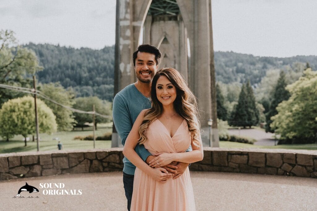 Cathedral Park Portland Engagement // Linda + Chris -