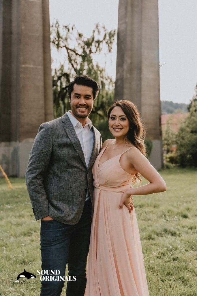 Cathedral Park Portland Engagement // Linda + Chris -