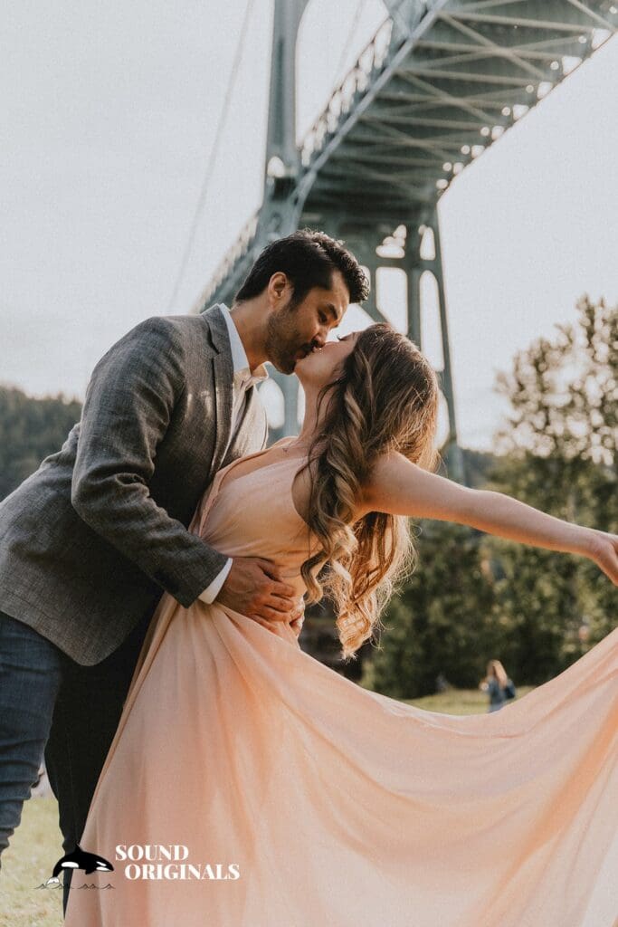 Cathedral Park Portland Engagement // Linda + Chris -