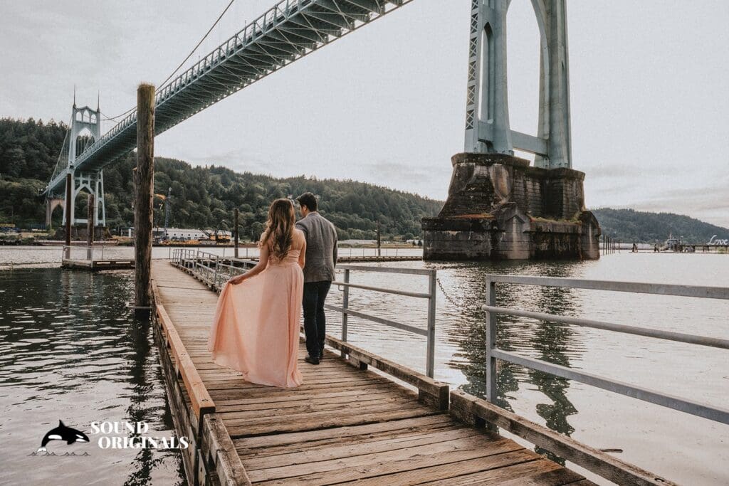 Cathedral Park Portland Engagement // Linda + Chris -