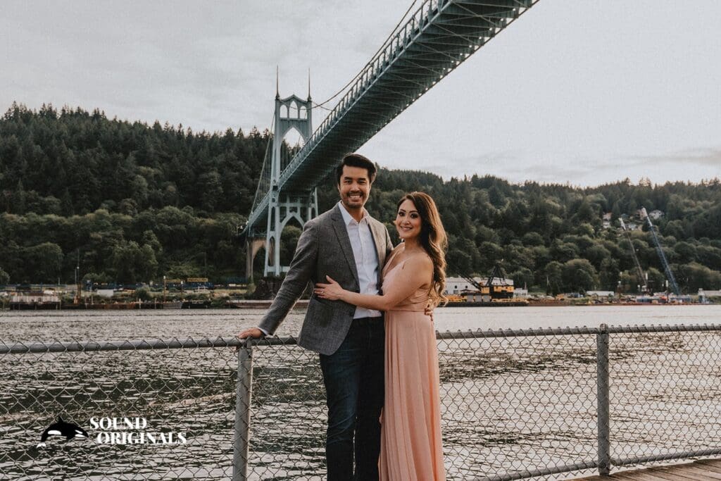 Cathedral Park Portland Engagement // Linda + Chris -