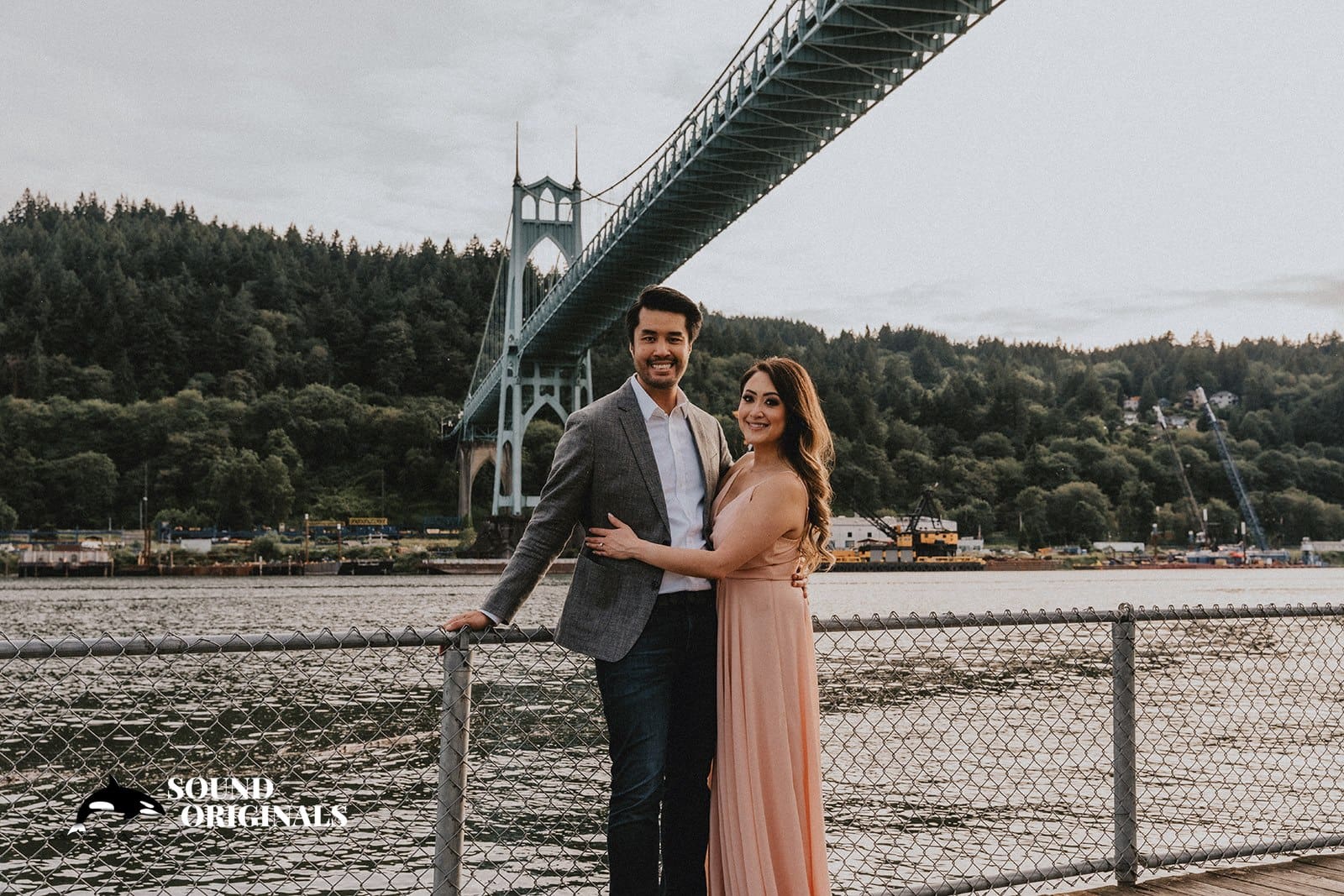 Cathedral Park Portland Engagement // Linda + Chris -
