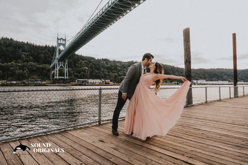 Cathedral Park Portland Engagement // Linda + Chris -