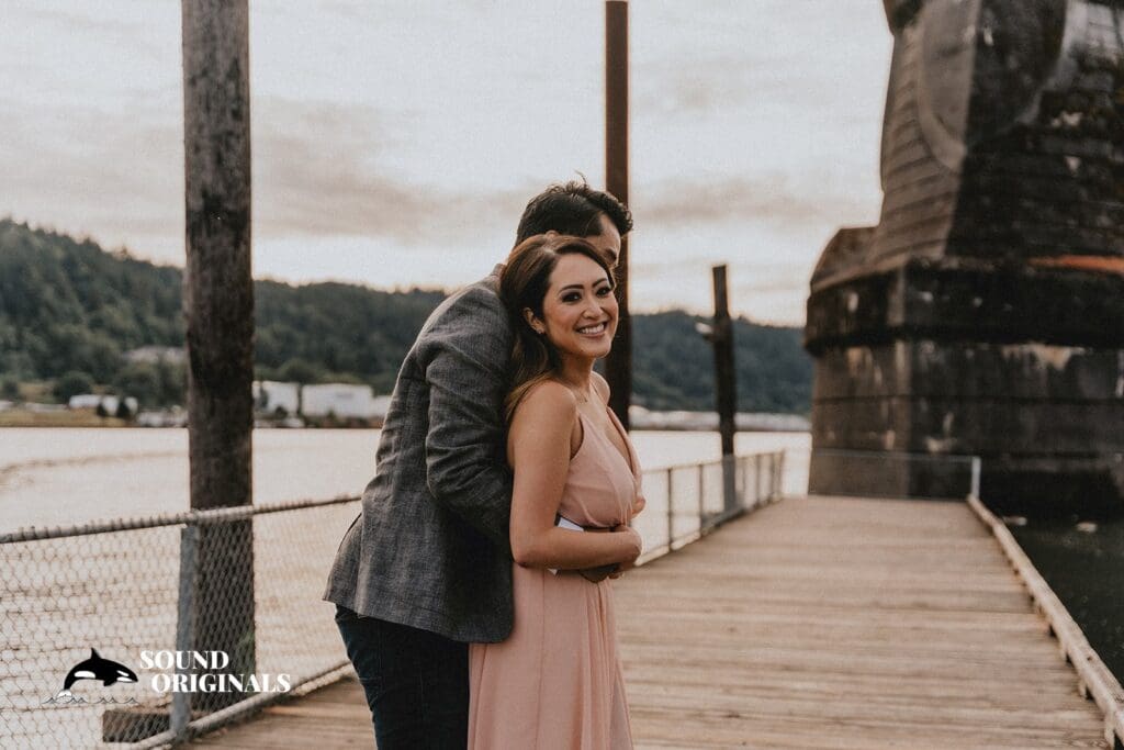 Cathedral Park Portland Engagement // Linda + Chris -