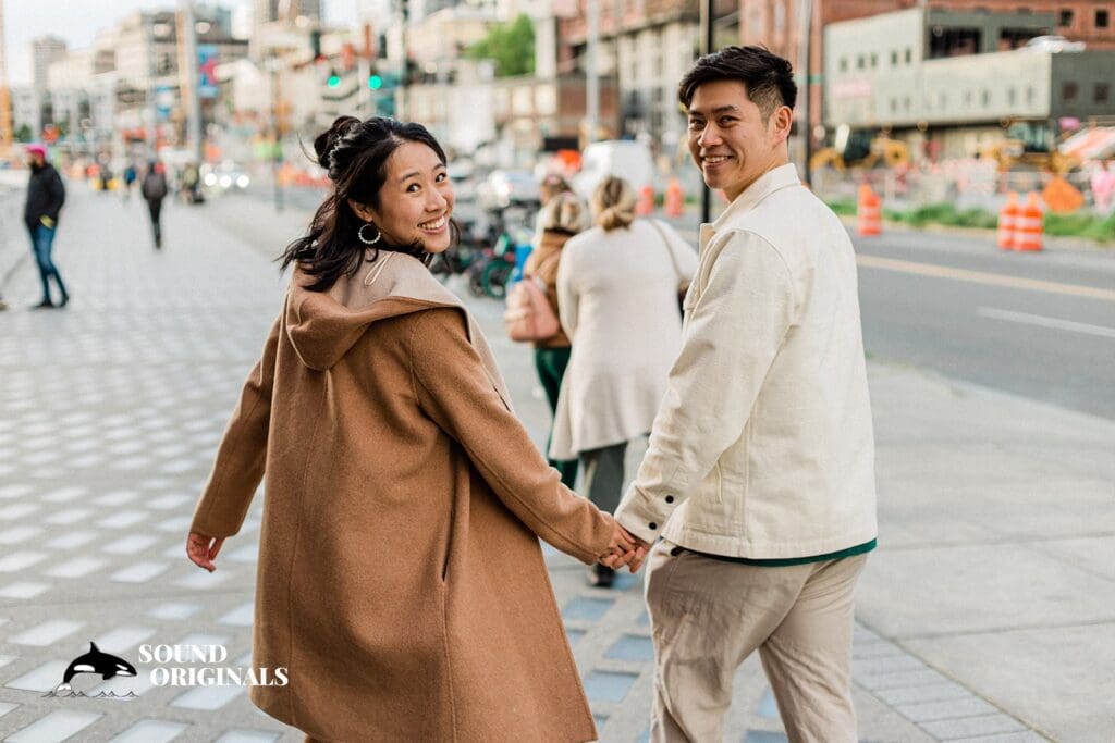 Pike Place Market Engagement // Christine + Ken -