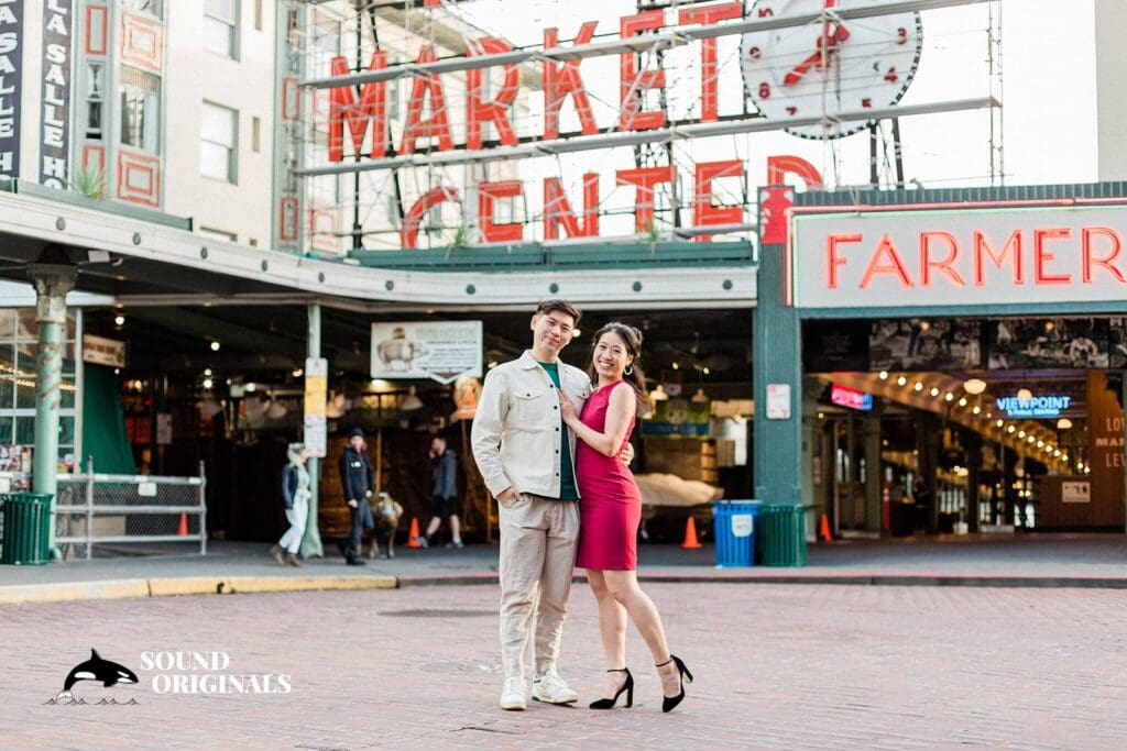Pike Place Market Engagement // Christine + Ken -
