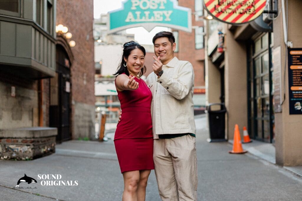 Pike Place Market Engagement // Christine + Ken -