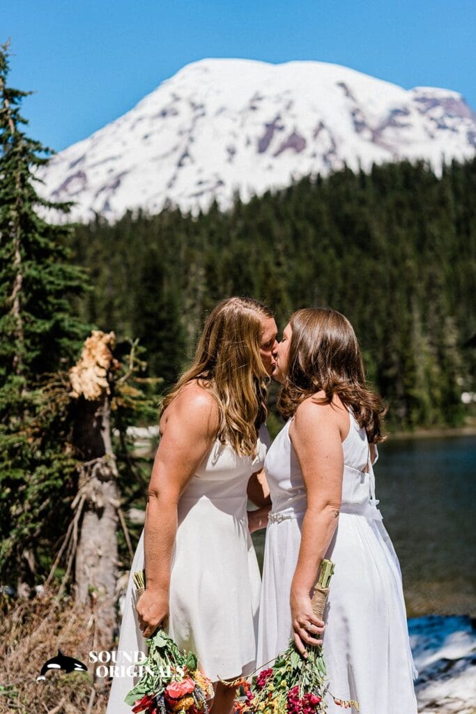 Mount Rainier National Park Wedding // Megan + Megan -