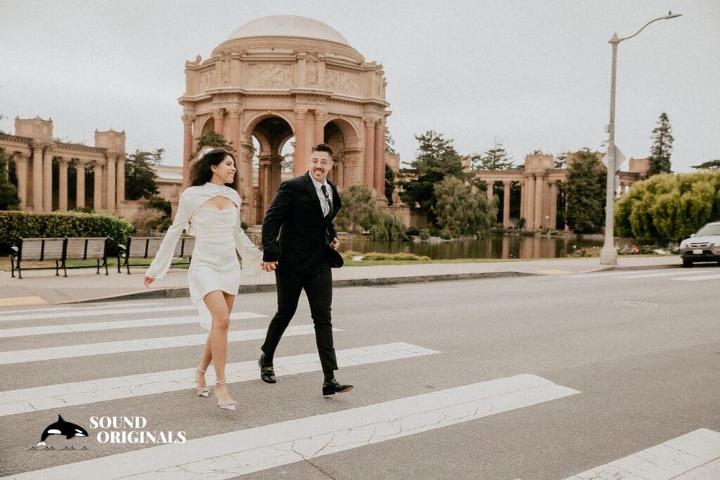 Palace of Fine Arts engagement photography by San Francisco Wedding Photography & Videography, one of the 24 Best Places for Engagement Photos in San Francisco