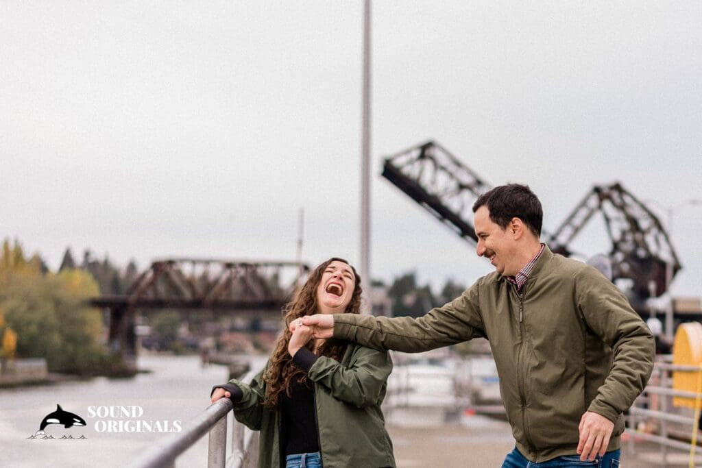 Ballard Locks Engagement // David + Jordana -
