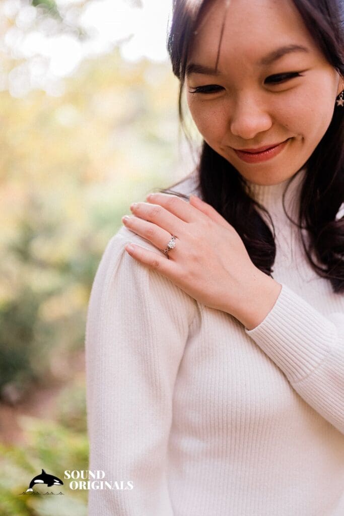 engagement ring at california wedding and engagement shoot
