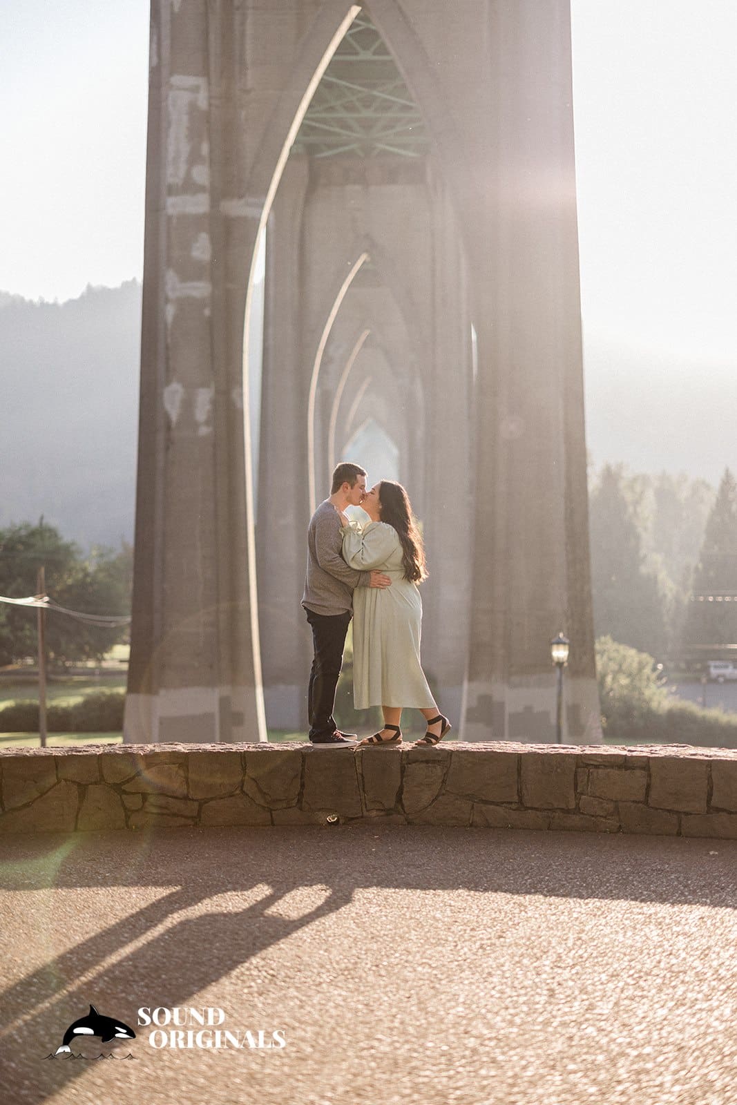 St. John's Cathedral Park Engagement // Eva + Aaron -