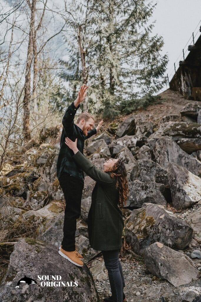 Espresso Chalet Index Engagement // Danielle & Nixon -