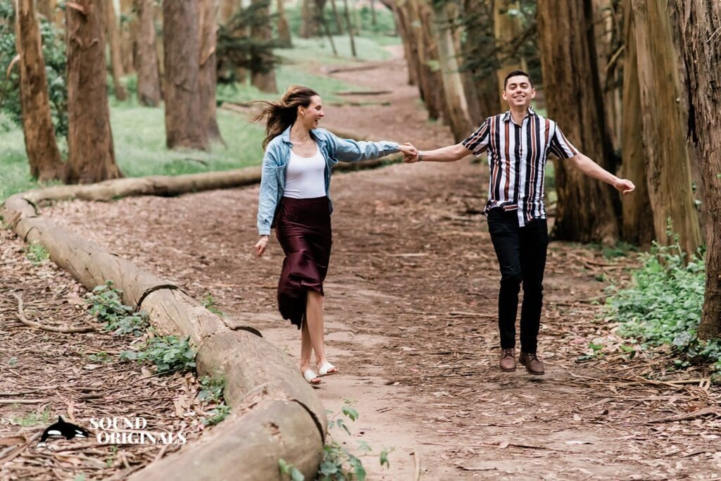 Lover’s Lane engagement photography by San Francisco Wedding Photography & Videography, one of the 24 Best Places for Engagement Photos in San Francisco