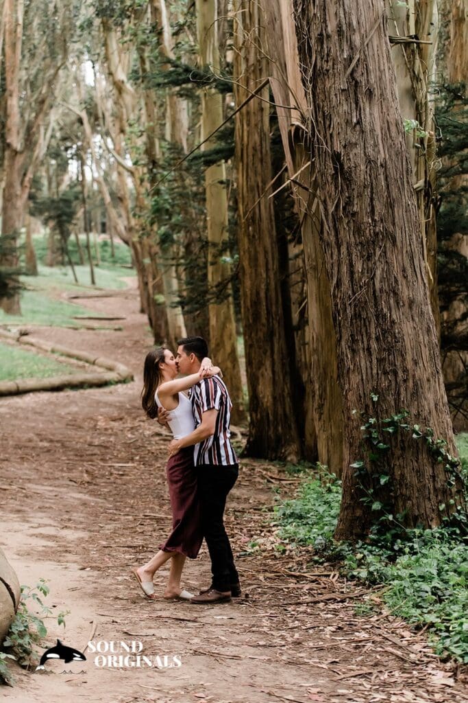 Lover’s Lane engagement photography by San Francisco Wedding Photography & Videography, one of the 24 Best Places for Engagement Photos in San Francisco