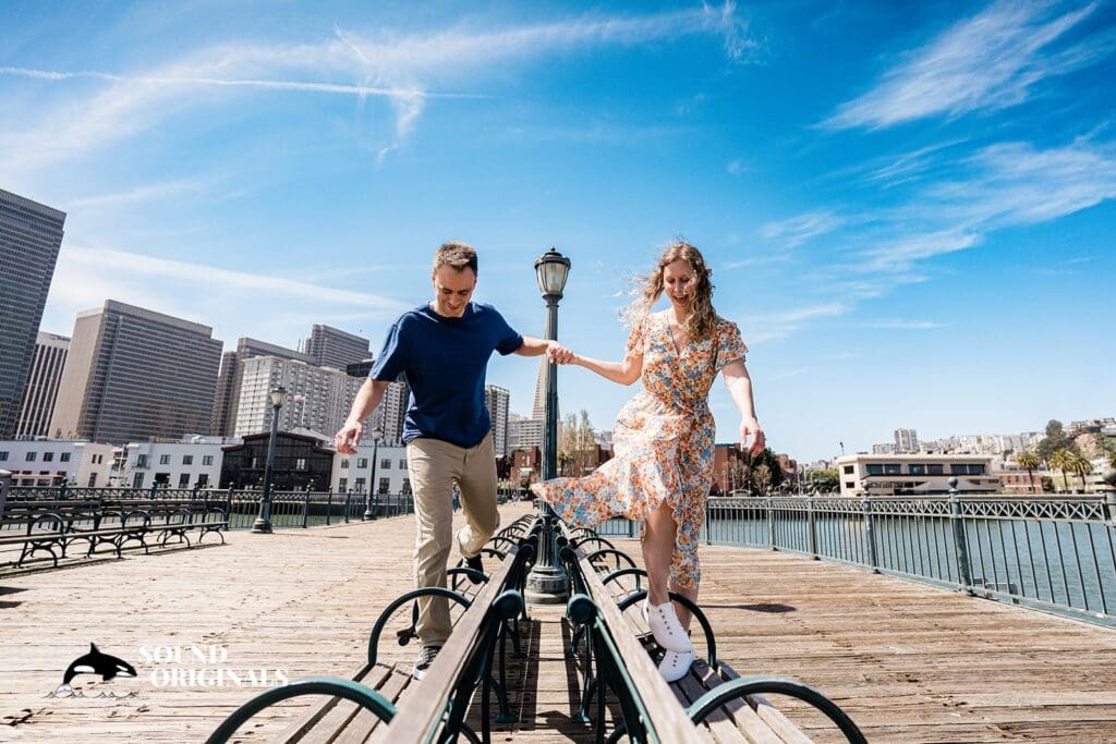 San Francisco Embarcadero Engagement // Amelia + Aymeric -