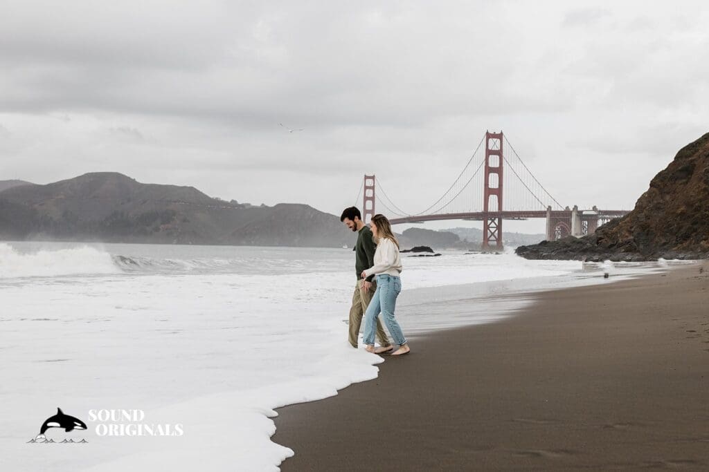 Baker Beach engagement photography by San Francisco Wedding Photography & Videography, one of the 24 Best Places for Engagement Photos in San Francisco