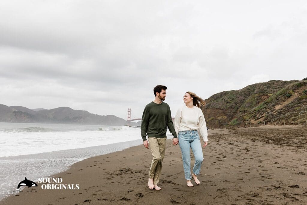 Baker Beach engagement photography by San Francisco Wedding Photography & Videography, one of the 24 Best Places for Engagement Photos in San Francisco