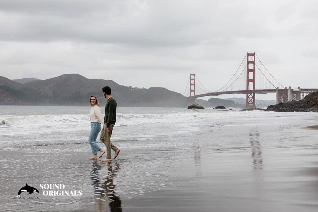 Baker Beach engagement photography by San Francisco Wedding Photography & Videography, one of the 24 Best Places for Engagement Photos in San Francisco