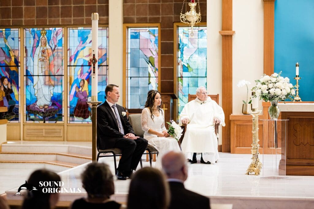 Holy Rosary Parish Edmonds Wedding // John + Yanti -