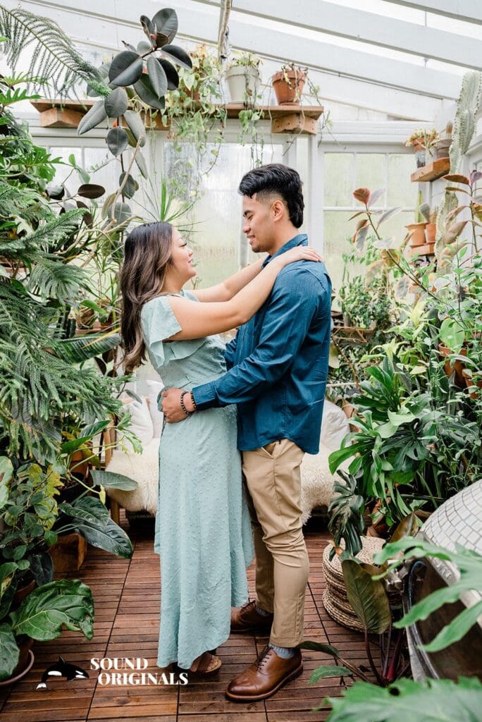 Seattle Greenhouse Engagement // Alyssa + Johnny -