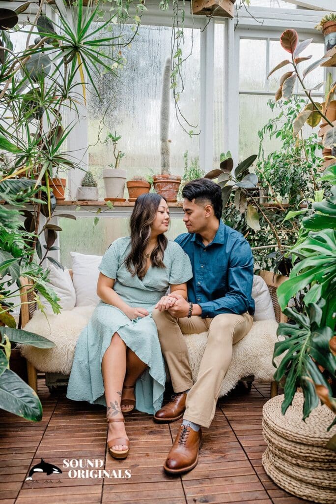 Seattle Greenhouse Engagement // Alyssa + Johnny -