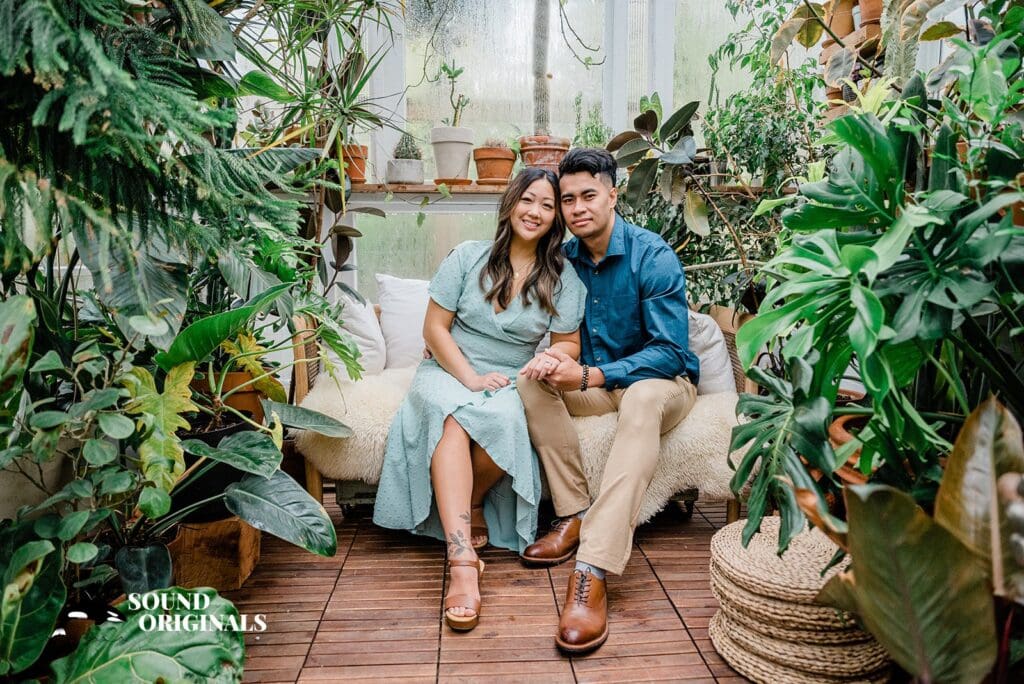 Seattle Greenhouse Engagement // Alyssa + Johnny -