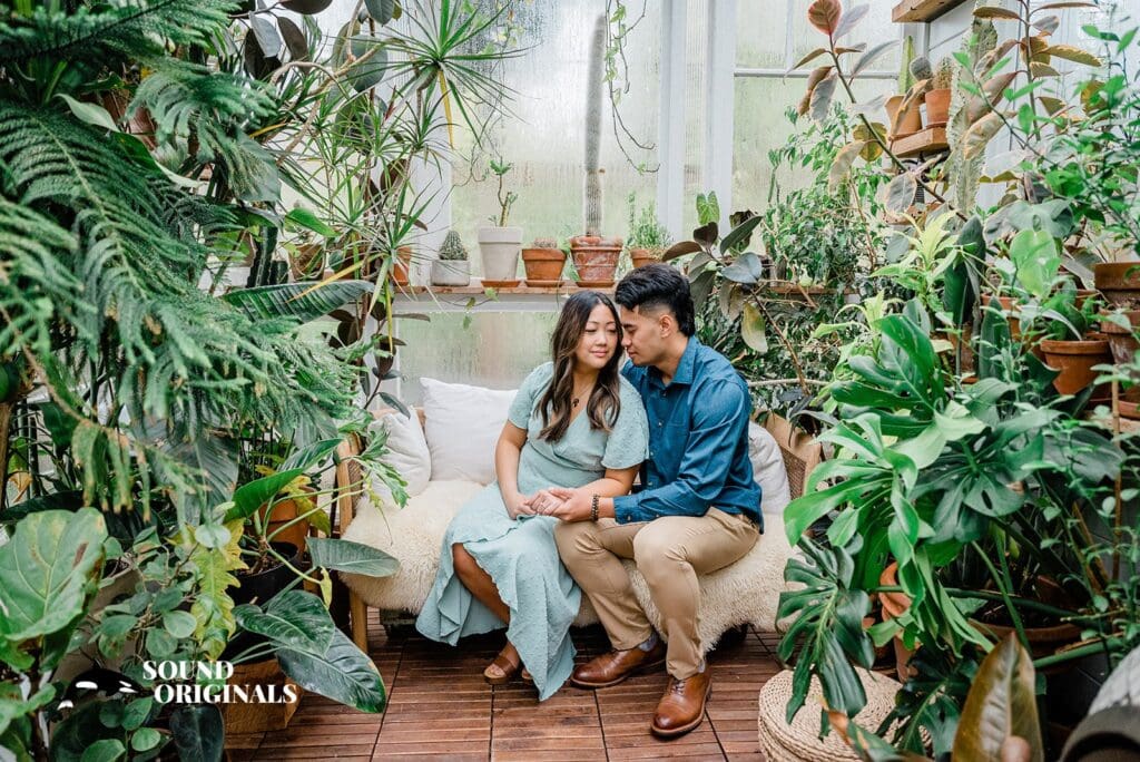 Seattle Greenhouse Engagement // Alyssa + Johnny -