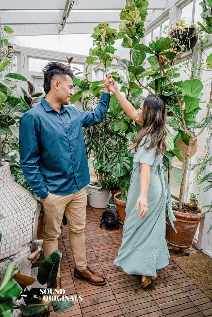 Seattle Greenhouse Engagement // Alyssa + Johnny -